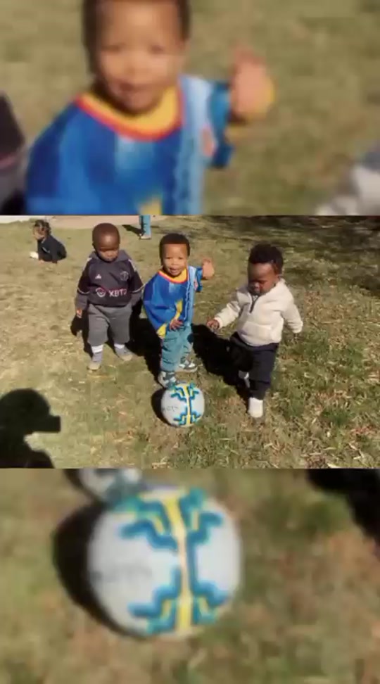 Children play with a ball outdoors, from the academy’s own TikTok video.